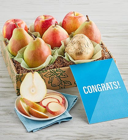 "Congrats!" Pears and Apples